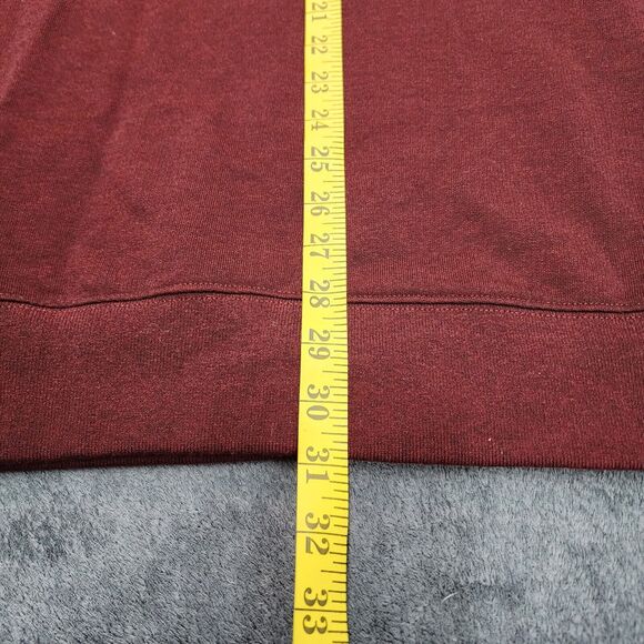 UNTUCKit Corral Men's Quarter Zip Long Sleeve Sweatshirt Red Size XL - Picture 8 of 12